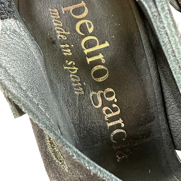 Pedro Garcia Yuval Slingback Sandal in Black Castoro Women's Size 41.5 (US 11.5) - Picture 6 of 9